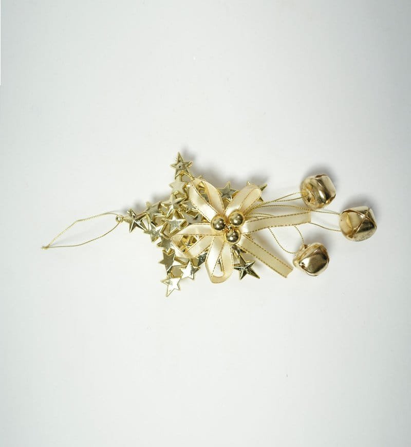 Christmas Star Shaped Golden Bell Decoration Hanging - Image 3