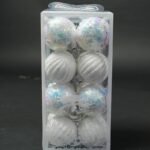 Christmas Big Balls White Ornaments Set