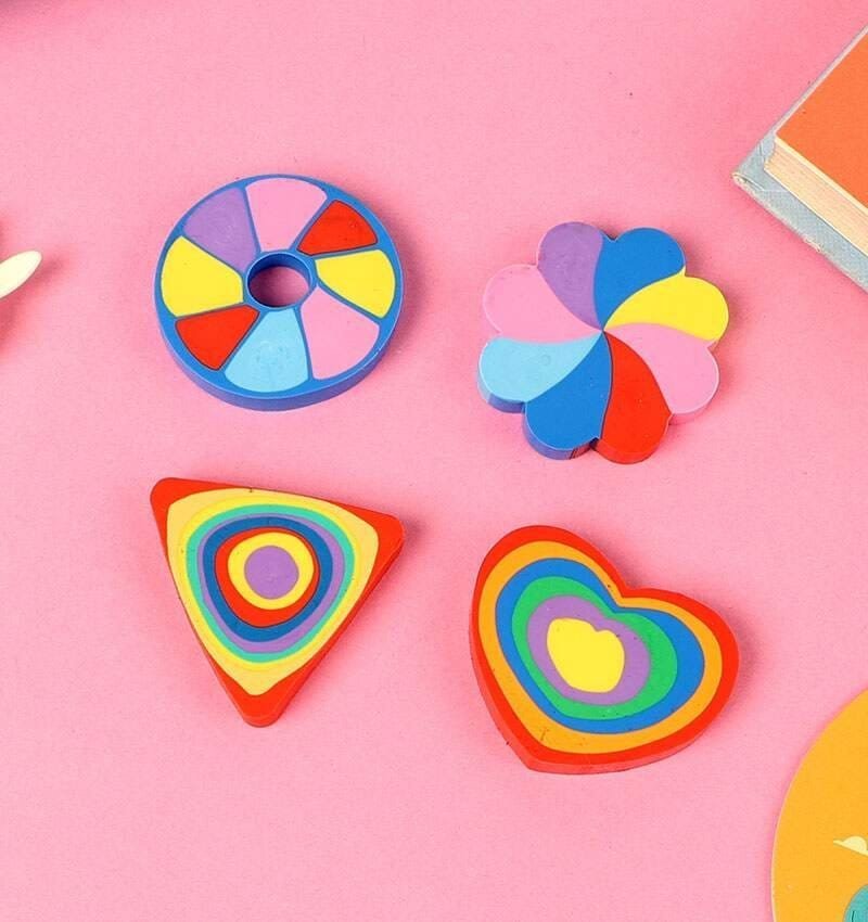 Stationary Pencil-Eraser Combo (Set of 4) - Image 3