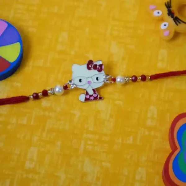 Kitty Kids Rakhi | Red