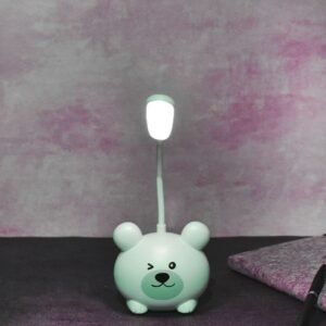 Cute Smiley Mouse Lamp with Sharpener White Color (1Pc)