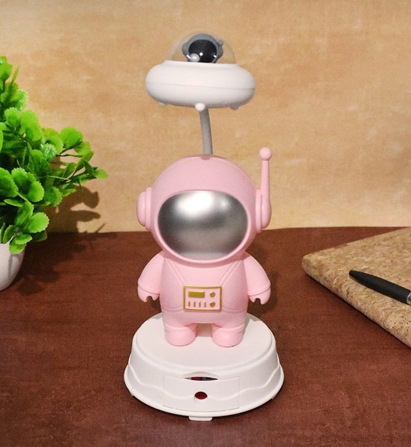Table Night Lamp Pink Color for Kids Bedroom