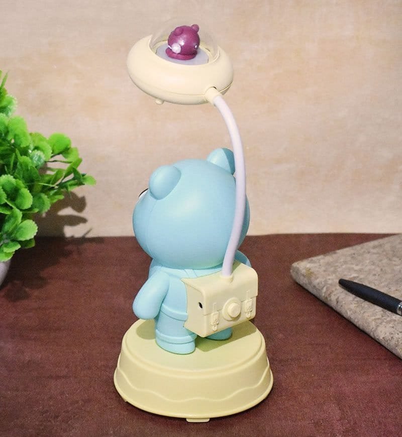 Panda Led Light Table Night Lamp Blue Color for Kids Bedroom USB Chargeable with Pencil Sharpener for Girls & Boys - Image 3