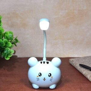 Cute Smiley Mouse Lamp with Sharpener Blue Color (1Pc)