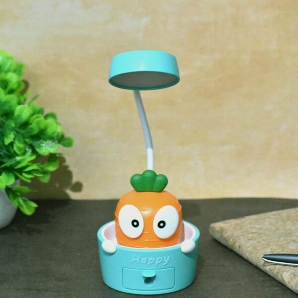 Bobblehead Carrot Lamp with Sharpener Blue-Yellow Color (1Pc)