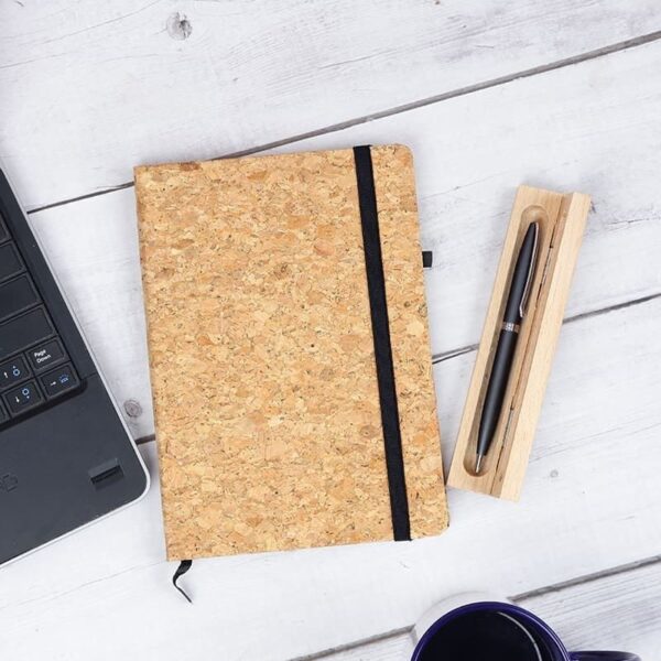 Cork Hardcover Notebook with Pen