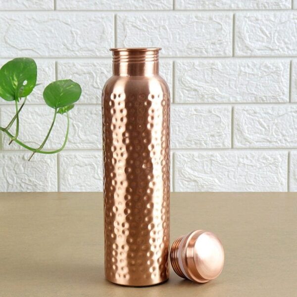 Hammered Copper/Tamba Water Bottle | 1000 ML