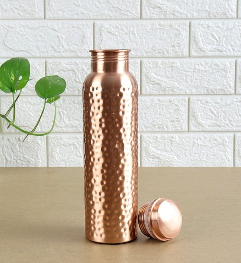 Hammered Copper/Tamba Water Bottle | 1000 ML - Image 2