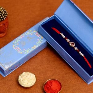 Red Stone Designer AD Rakhi