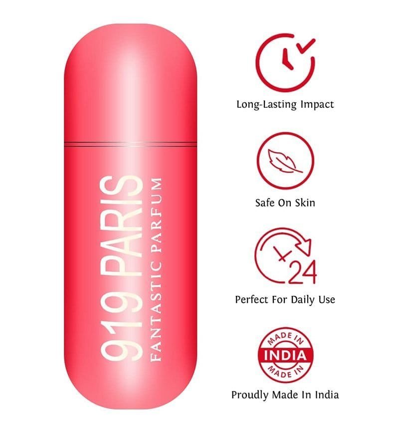 919 VIP PARIS Red Perfume Eau de Parfum - 50 ml (For Men & Women - Image 2