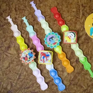 Kids Lighting cartoon Rakhi (Set of 4)