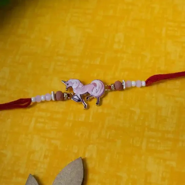 Unicorn Kids Rakhi | Red