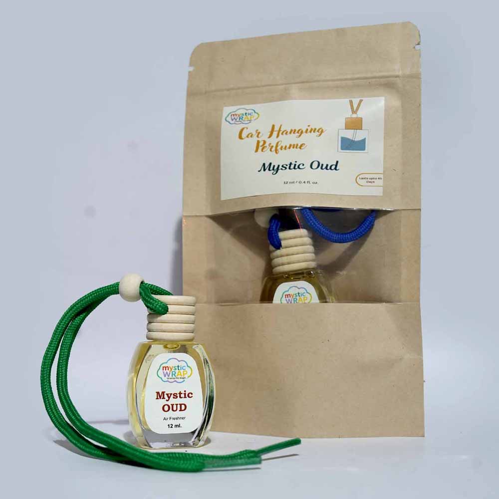Mystic Oud Car Hanging Perfume Air Freshener - 12ml (Buy 1 get 1 Free)