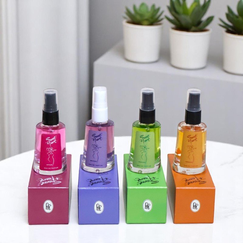 JBJ Sweet Heart Perfume for Women - 10ml each-40ml (4pcs)