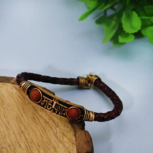 Mahakal Rudhraksh Golden Bracelet