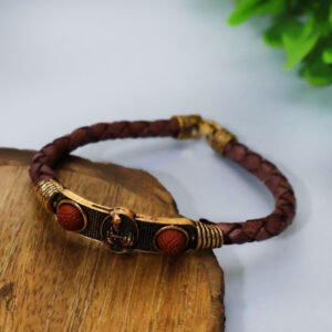 Kanha Rudhraksh Golden Bracelet