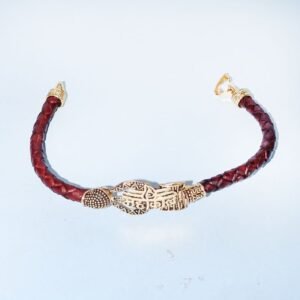 Mahakal trishul Damru Bracelet in Golden