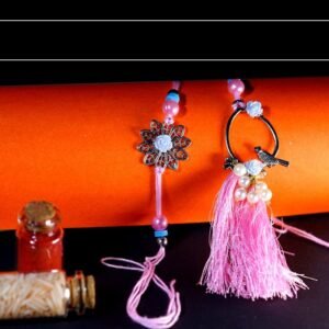 Pink Bhaiya Bhabhi Rakhi Set