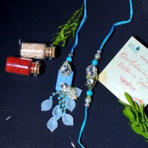 Sky Bule Bhaiya Bhabhi Rakhi Set