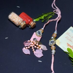 Light Pink Bhaiya Bhabhi Rakhi Set