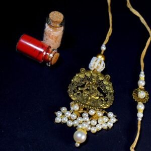 Krishna Design Bhaiya Bhabhi Rakhi Set