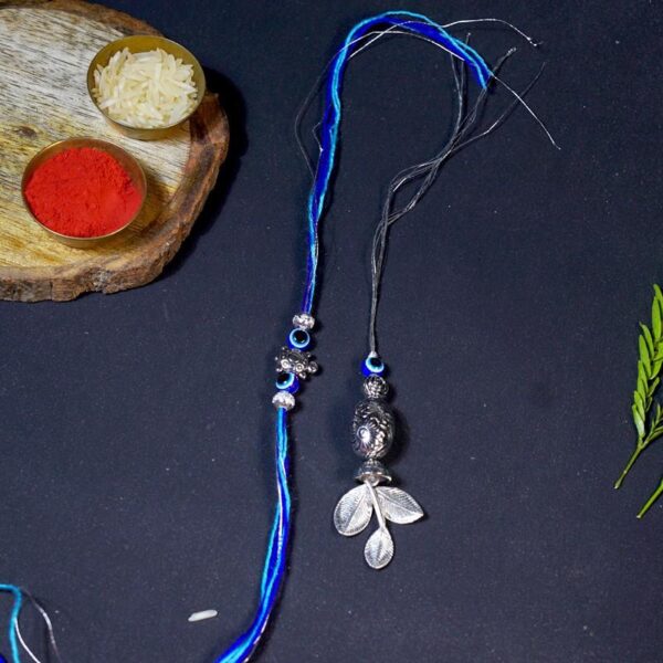 Evil Eye Design Bhaiya Bhabhi Rakhi Set