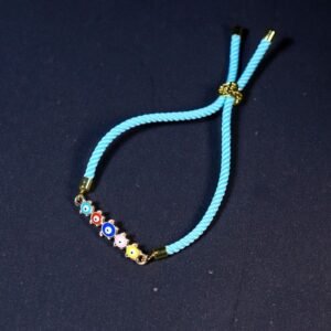 Sky Blue Evil Eye Rakhi for Kids