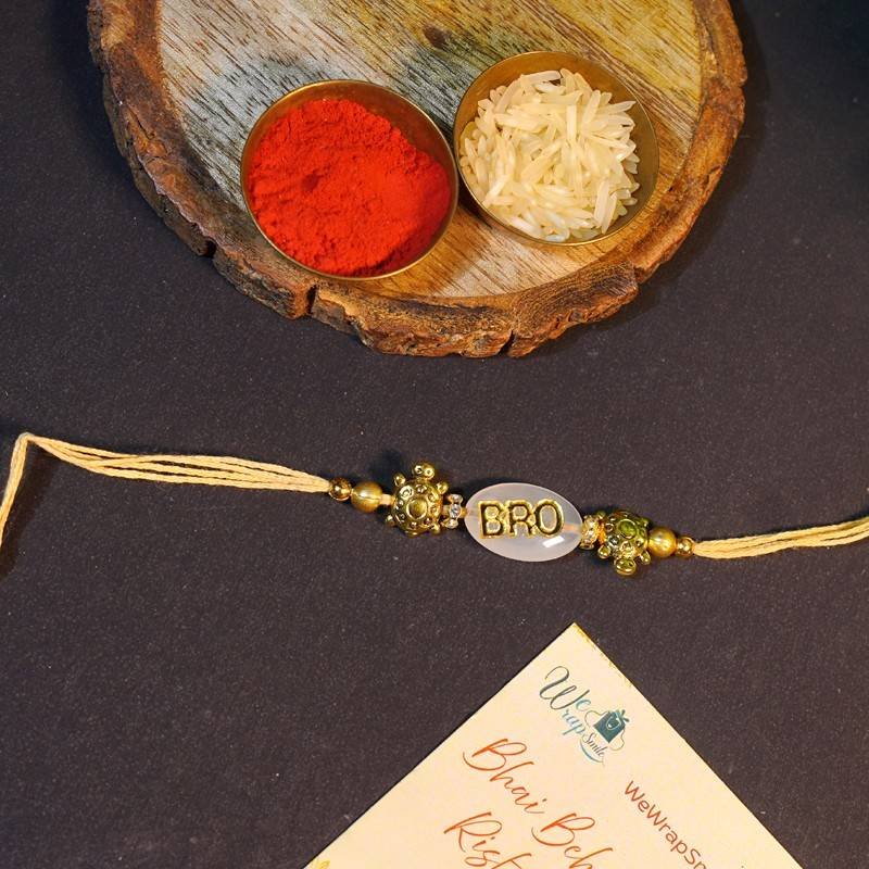 BRO Golden Thread Rakhi