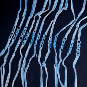 Evil Eye Charm Thread Rakhi In Sky Blue (12 Pcs)