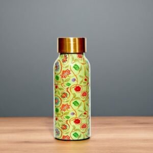 Floral Vine Print Copper Water Bottle 500 ml