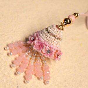 Pink Floral Designer Premium Lumba Rakhi RKH-352
