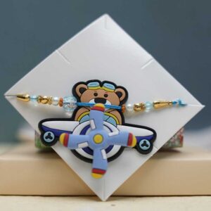 Cute Airplane Kids Spinner Rakhi for Boys