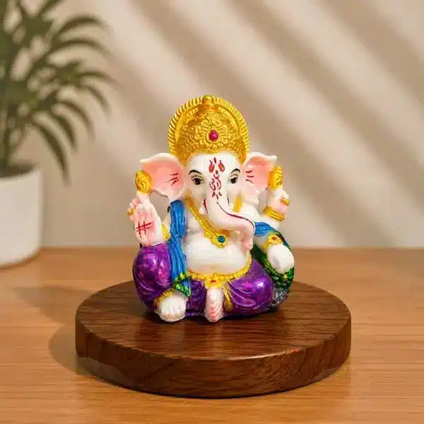 Small Ganesh Idol – Ganesha Statue for Car Dashboard & Home