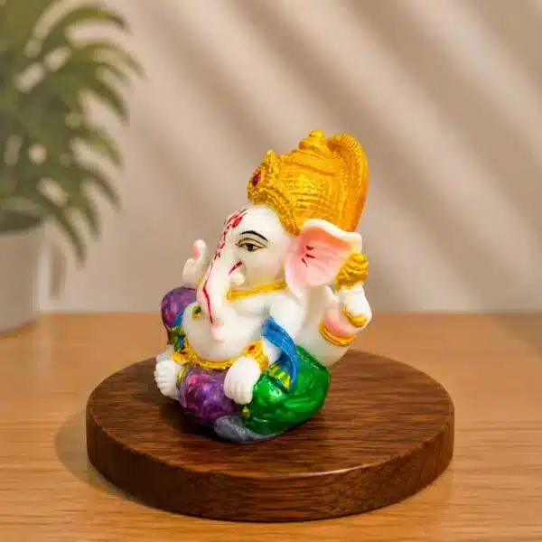Small Ganesh Idol – Ganesha Statue for Car Dashboard & Home